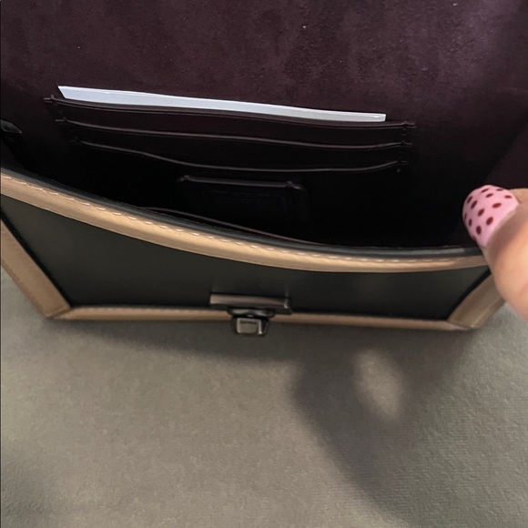 Coach Black and Cream Mini Bag - Picture 4 of 5